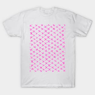 Watercolor x pattern - magenta T-Shirt